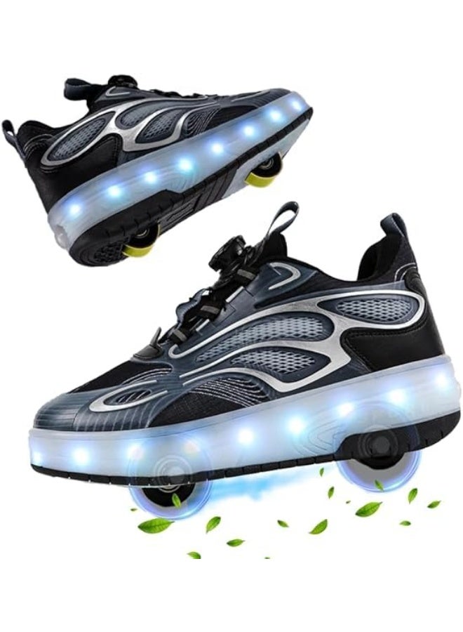 Bluejw Kid Roller Skates Shoes Shoes with Wheels LED Light Color Shoes Shiny Roller Skates Skate Shoes Kids Gifts Boys Girls - Image 1